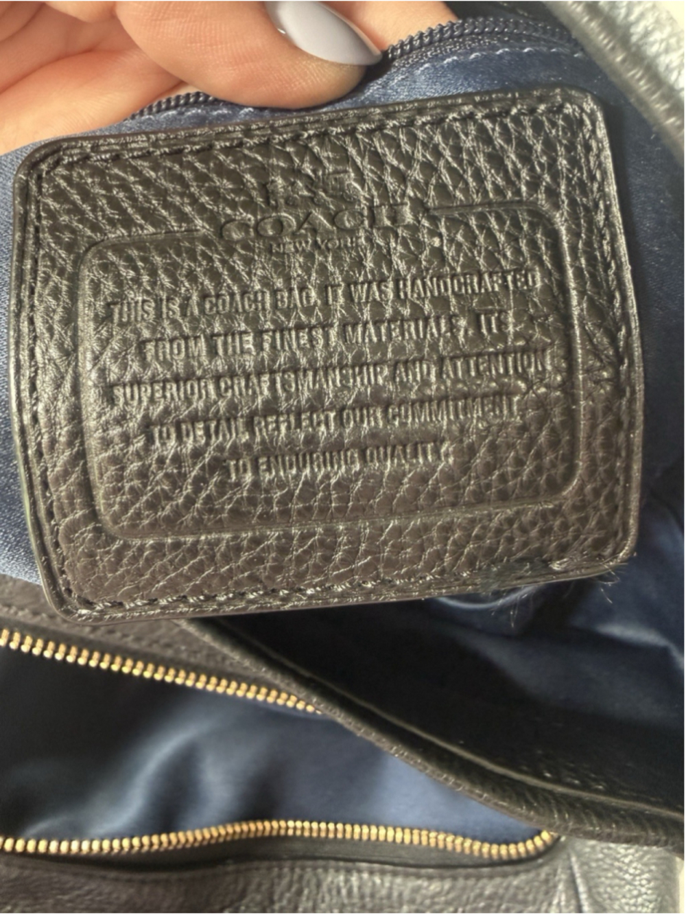COACH F34291 Madison Phoebe Black Pebbled Leather 3 Compartments Shoulder Bag - Picture 10 of 16